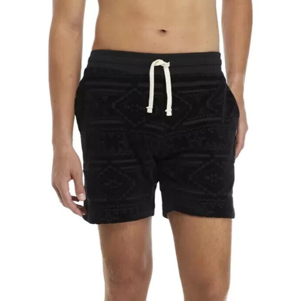 Chubbies Shorts Men Small Black Crop Circles Sweat Pants Schworts Casual 7"